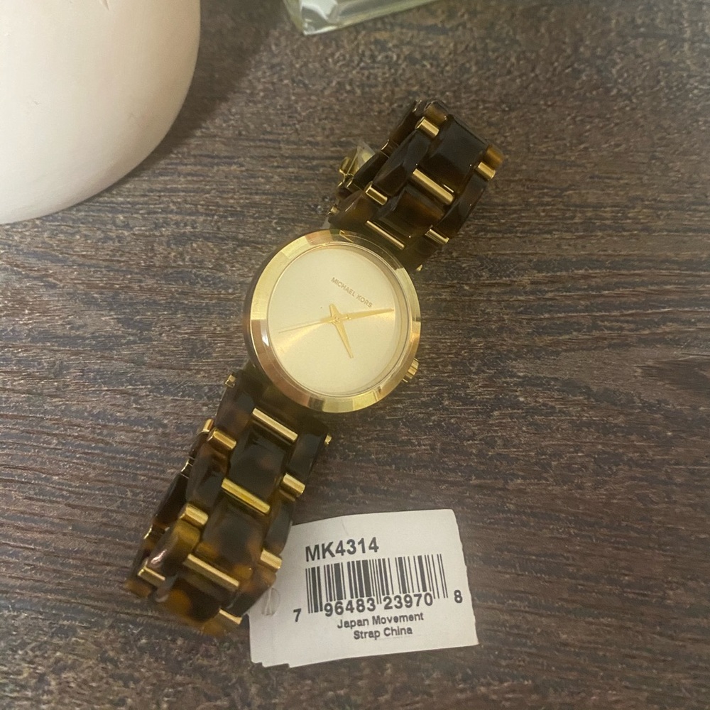 COPY - Michael Kors Delray Gold Tortoise Watch NWT